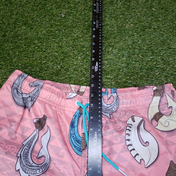 Psycho Tuna Swim Trunks Men’s Sz M Hawaiian Tribal Retro Board Shorts 4829 - Picture 8 of 9